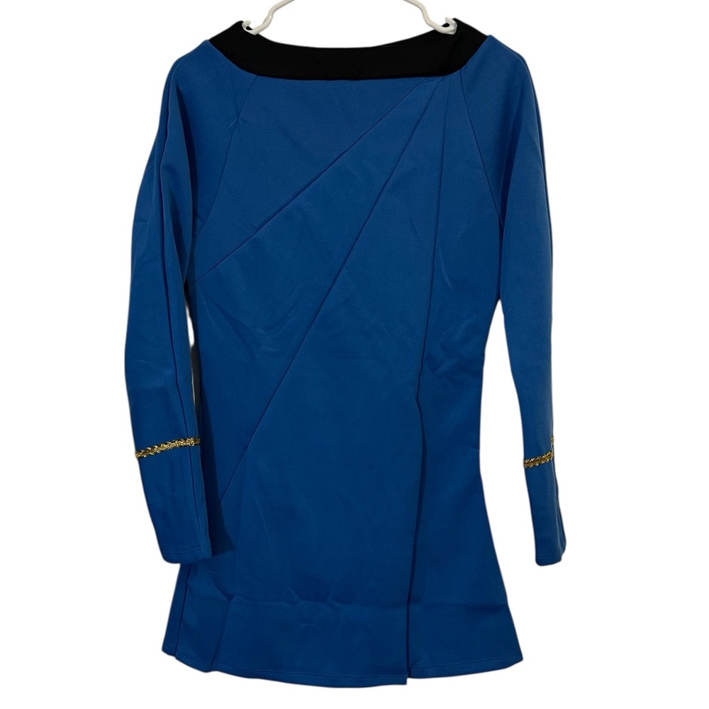 Women's Starfleet Star Trek Blue Dress Costume S - Picture 2 of 4
